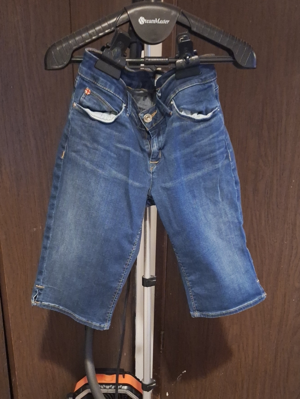 Hudson Jeans Blue Denim Women's Knee-Length Shorts
